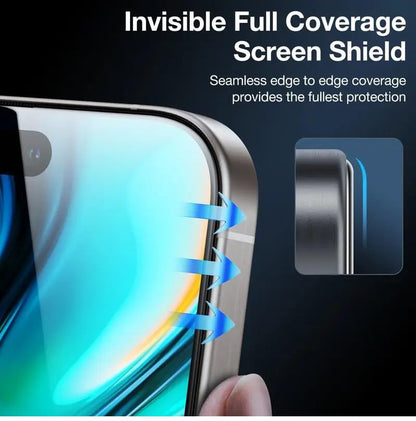 RPH 6 Pcs Full Coverage Privacy Protection Screen Protector for iPhone 16 Pro Screen Protector Privacy, Anti Spy Tempered Glass Film, Anti Scratch