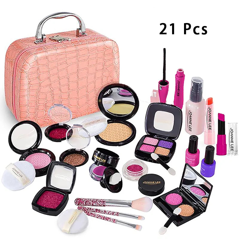 RPH Simulation Cosmetics Set Kids Play House Toys Simulation Make up Lipstick Nail Paint Educational Toys Pretend Makeup Girls Game