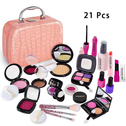 RPH Simulation Cosmetics Set Kids Play House Toys Simulation Make up Lipstick Nail Paint Educational Toys Pretend Makeup Girls Game
