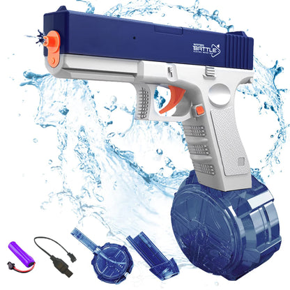 RPH Unilabo M416 Electric Water Gun - Battery Powered With External Water Bottle Attachment - Perfect For Kids & Adults Outdoor Fun