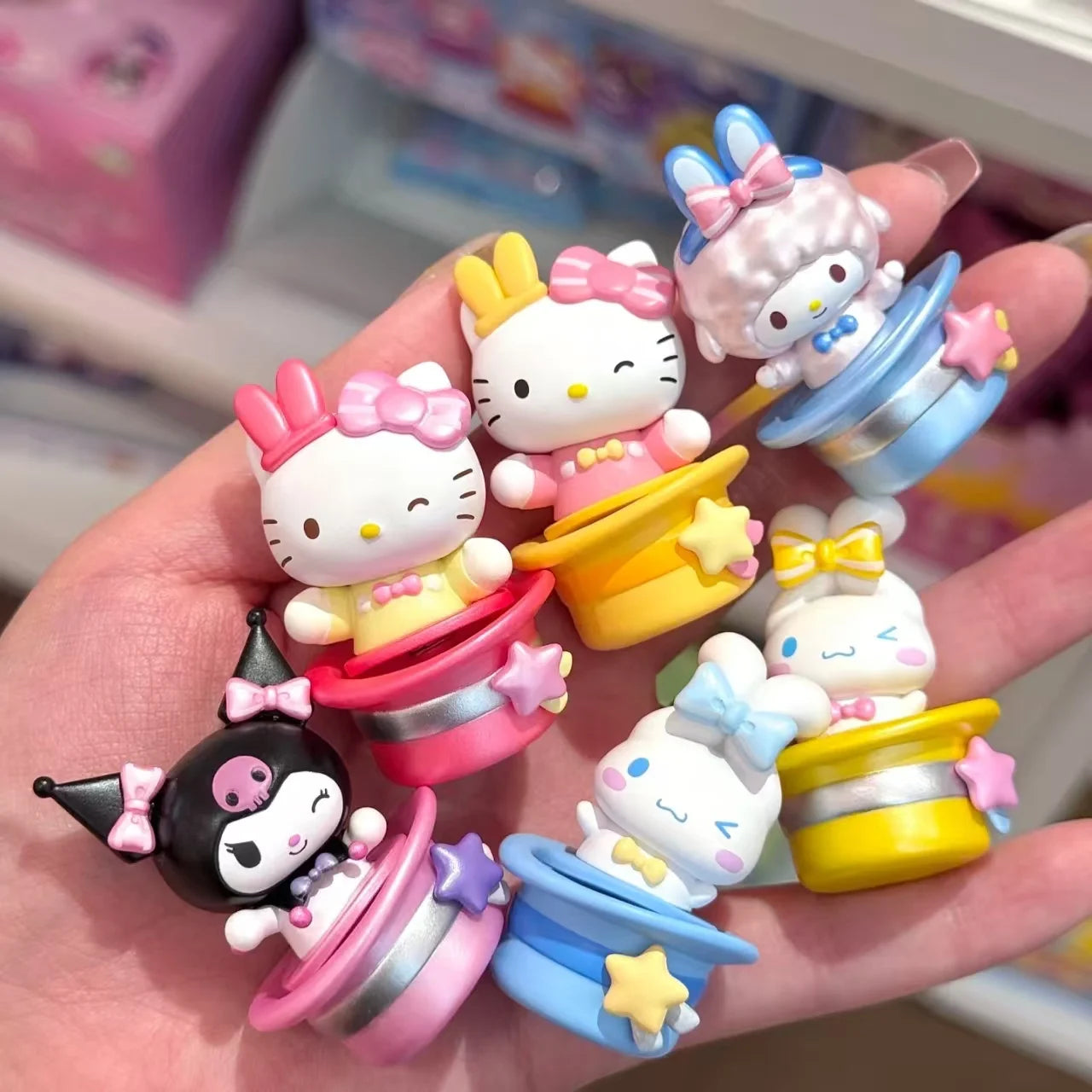 RPH Original New Amazing Magic Hat Series Cute Bean Blind Bag Trendy Play Blind Box Mini Ornament Handmade Gift Cartoon Doll Toys