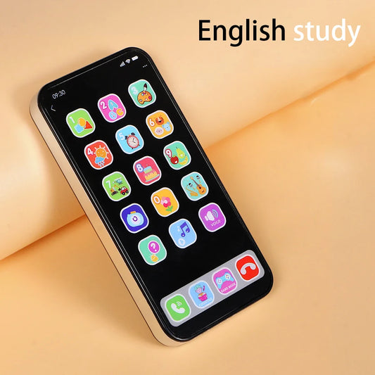 RPH Children Simulation Music Touch Screen Phone Baby English Education Cognitive Phone Intelligent Multi-Functional Toy Model