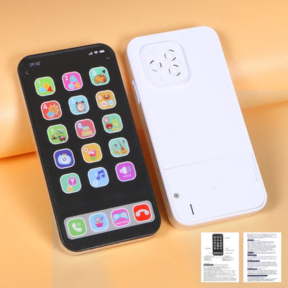 RPH Children Simulation Music Touch Screen Phone Baby English Education Cognitive Phone Intelligent Multi-Functional Toy Model