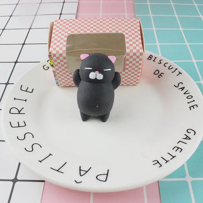 RPH Toys Squishy Cat Set 2 Soft Silicone Kawaii Kitties Top Stress Relief Sensory Gift 2022 Unique Kids & Adults Teenage Girl Boy