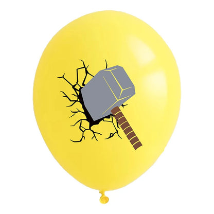 RPH 12Pcs Marvel Theme Latex Balloons Boys Birthday Party Decor Kids Toy Photo Props Baby Shower Supplies 12 inch Balloon