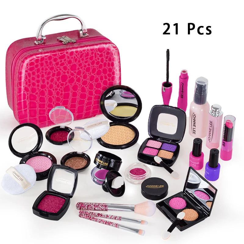RPH Simulation Cosmetics Set Kids Play House Toys Simulation Make up Lipstick Nail Paint Educational Toys Pretend Makeup Girls Game