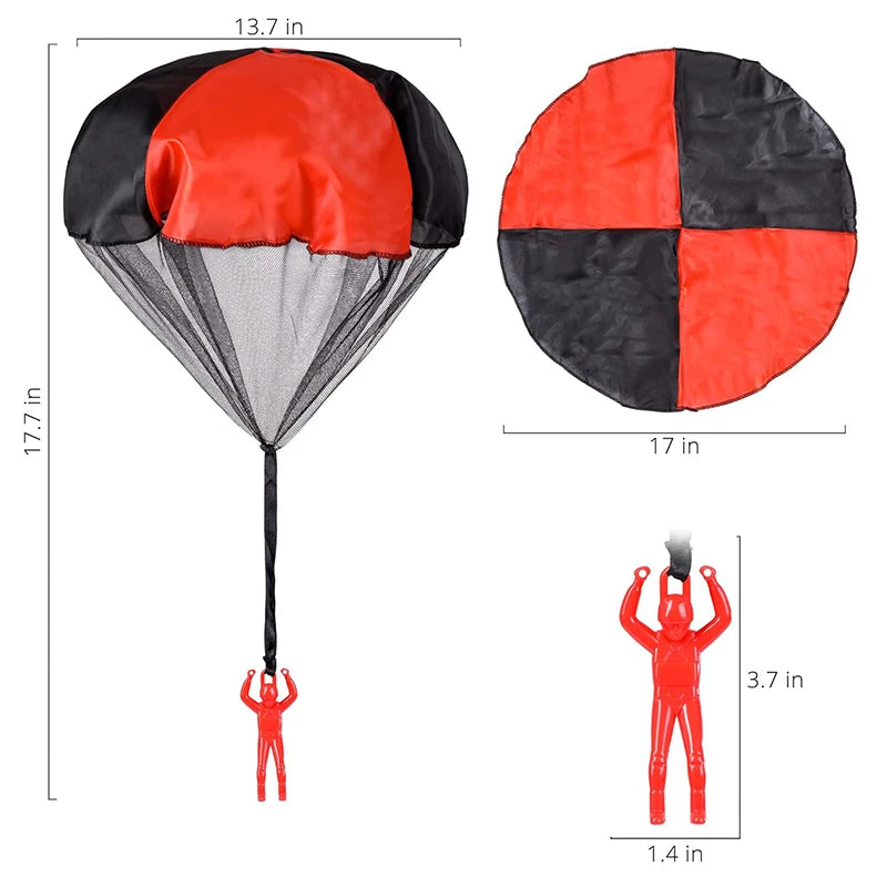 RPH Parachute Toys for Kids Tangle Free Outdoor Flying Parachute Men Outside Toys Easter Basket Stuffers Idea Unique Boy Girl Gift