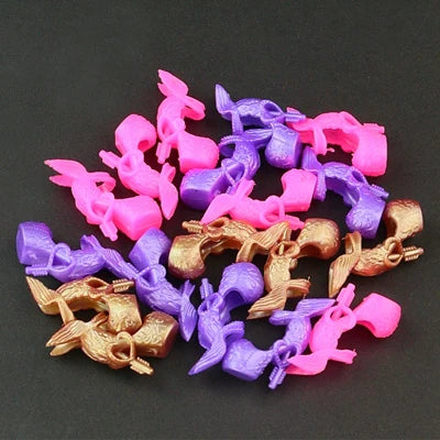 RPH RUHERW 10 pair / lot Fashion Feature wing shoes for 30cm FR doll New unique short boots 1 /6 Doll Accessories toy  girl gift