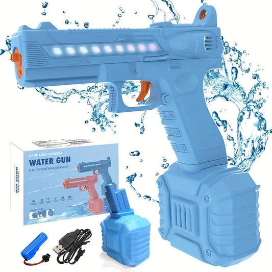 RPH LED light water gun, 6-meter range, lithium battery charging model, children adult beach pool war toys, summer carnival essential, gift