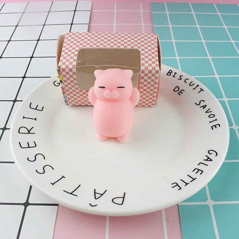 RPH Toys Squishy Cat Set 2 Soft Silicone Kawaii Kitties Top Stress Relief Sensory Gift 2022 Unique Kids & Adults Teenage Girl Boy