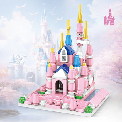 RPH City Series Girls Santorini Castle Building Block Create Unique Structures Classic DIY Model Brick Toys Gift for Children Kids