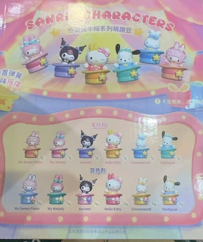 RPH Original New Amazing Magic Hat Series Cute Bean Blind Bag Trendy Play Blind Box Mini Ornament Handmade Gift Cartoon Doll Toys