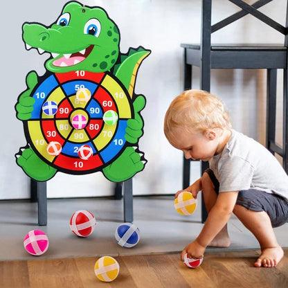 RPH Educational Games Dart Board Baby Toy Stickey Ball Dart Indoor Sports Child Montessori Games for Children 3 to 7 Years
