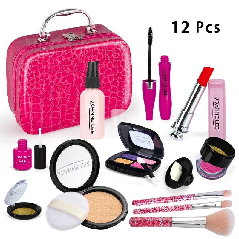 RPH Simulation Cosmetics Set Kids Play House Toys Simulation Make up Lipstick Nail Paint Educational Toys Pretend Makeup Girls Game
