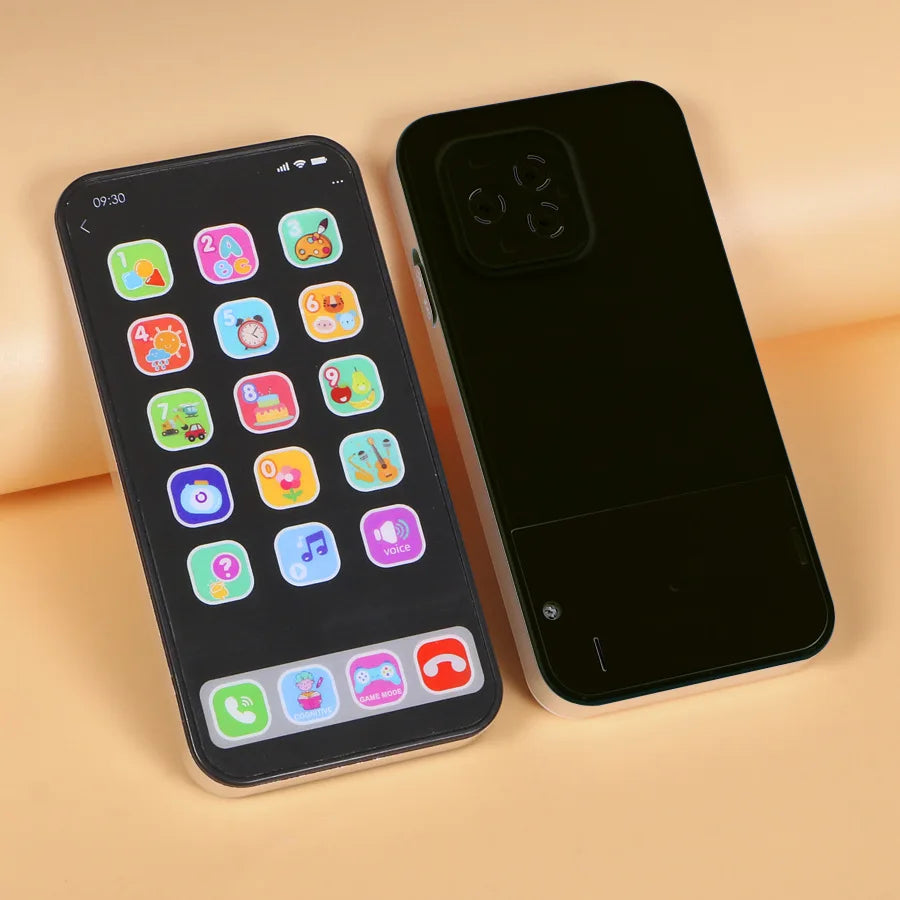 RPH Children Simulation Music Touch Screen Phone Baby English Education Cognitive Phone Intelligent Multi-Functional Toy Model