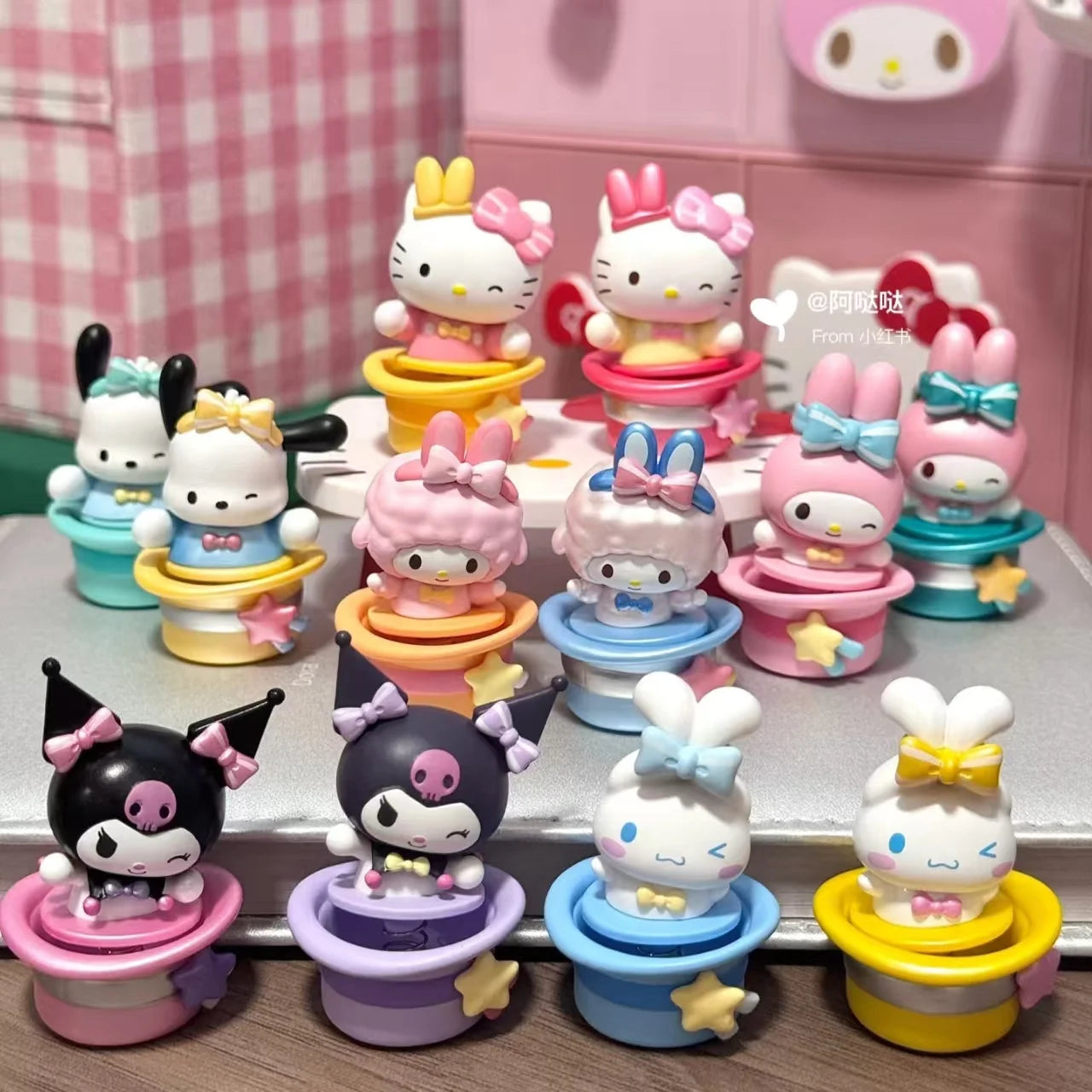 RPH Original New Amazing Magic Hat Series Cute Bean Blind Bag Trendy Play Blind Box Mini Ornament Handmade Gift Cartoon Doll Toys