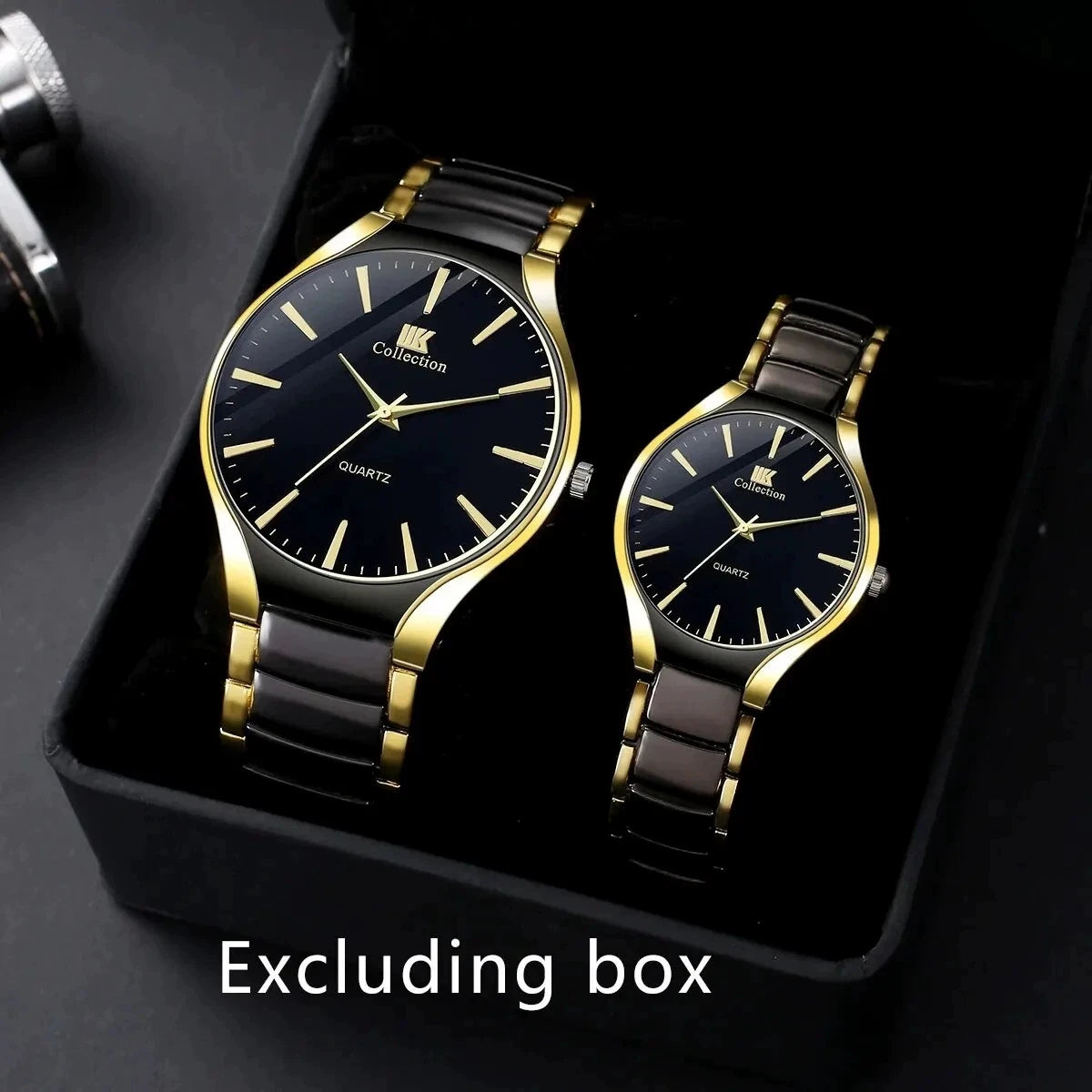 RPH Fashionable, Minimalist, and Versatile Circular MEN'S AND WOMEN'S Couple Watch Steel Strap Quartz Wristwatch