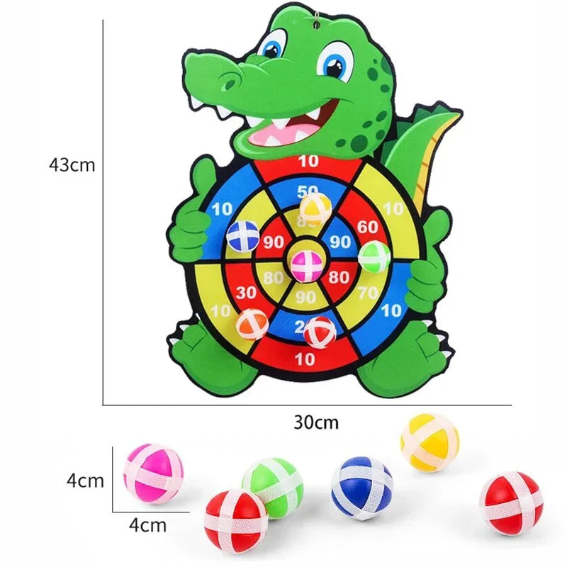 RPH Educational Games Dart Board Baby Toy Stickey Ball Dart Indoor Sports Child Montessori Games for Children 3 to 7 Years