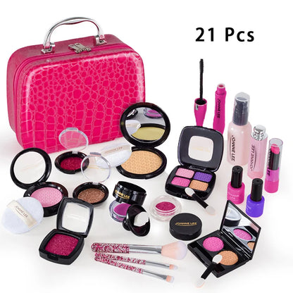 RPH Simulation Cosmetics Set Kids Play House Toys Simulation Make up Lipstick Nail Paint Educational Toys Pretend Makeup Girls Game