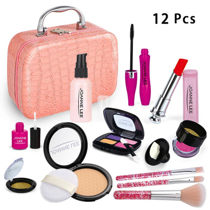RPH Simulation Cosmetics Set Kids Play House Toys Simulation Make up Lipstick Nail Paint Educational Toys Pretend Makeup Girls Game