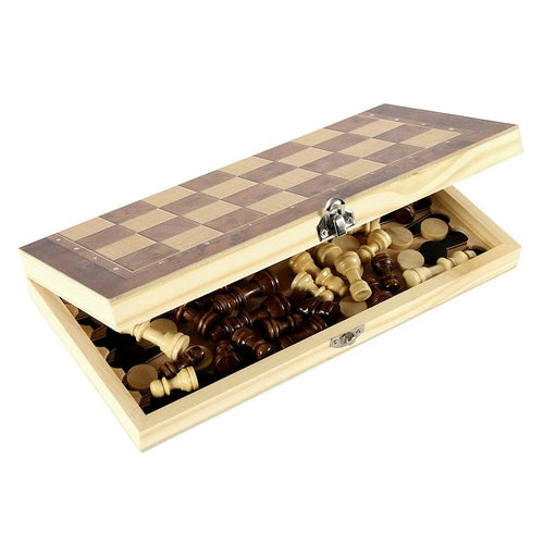 RPH Foldable Wooden Chess Set Board Game